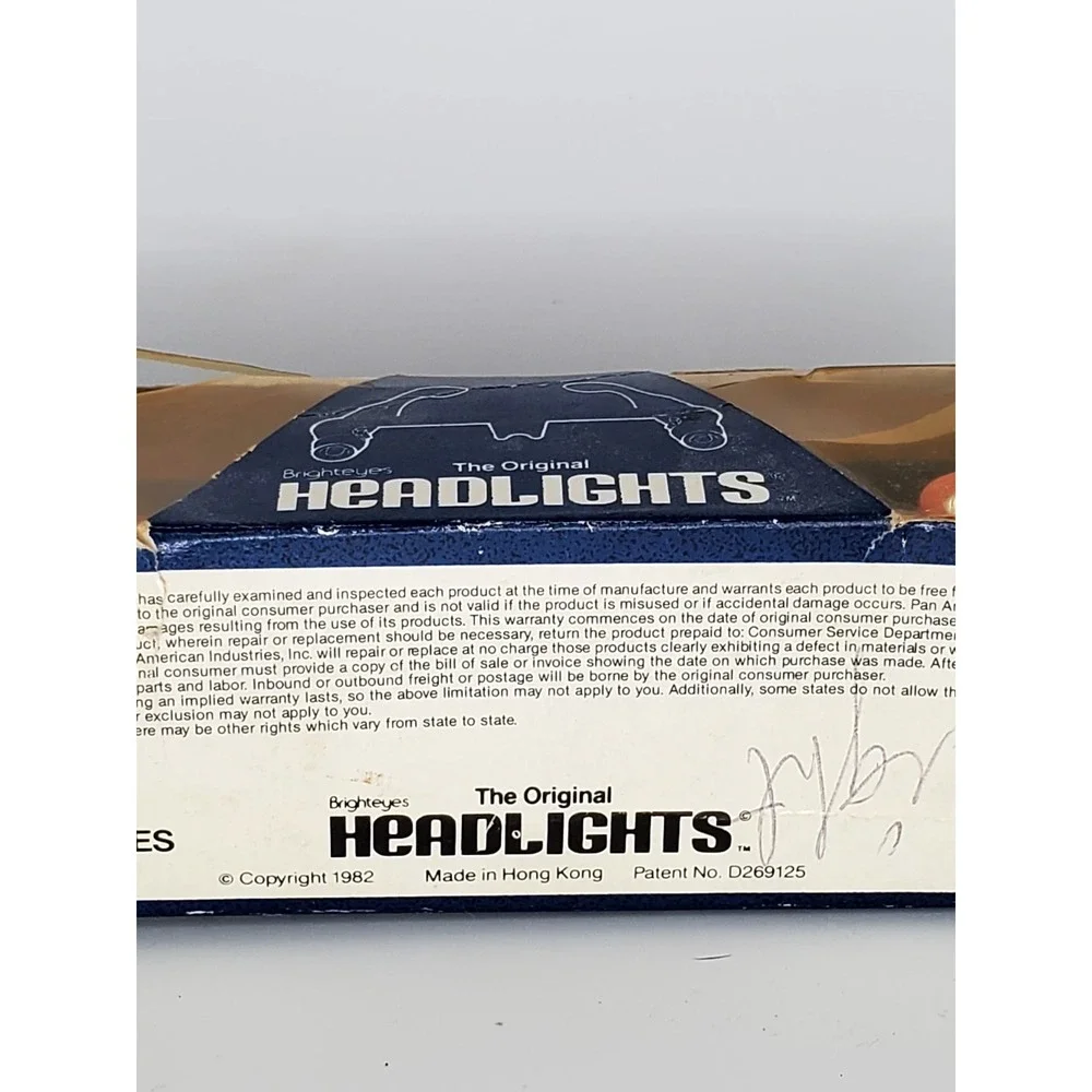 Vintage 1982 The Original Brighteyes‎ Headlights Hands Free Lights *Nostalgic*